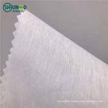 Chinese hot sell SGS high quality 100% polyester LDPE fusible cut away embroidery backing paper soft garment nonwoven fabric